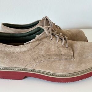 Hush Puppies Detroit Men’s Oxford Suede Dress Shoes Tan Sz 9.5